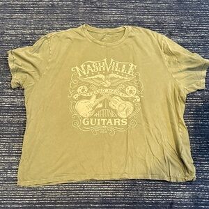 Lucky Brand Nashville Graphic Khaki T-Shirt